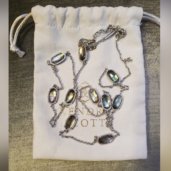 Kendra Scott 'Kellie' Black Mother of Pearl, EUC - Picture 1 of 2